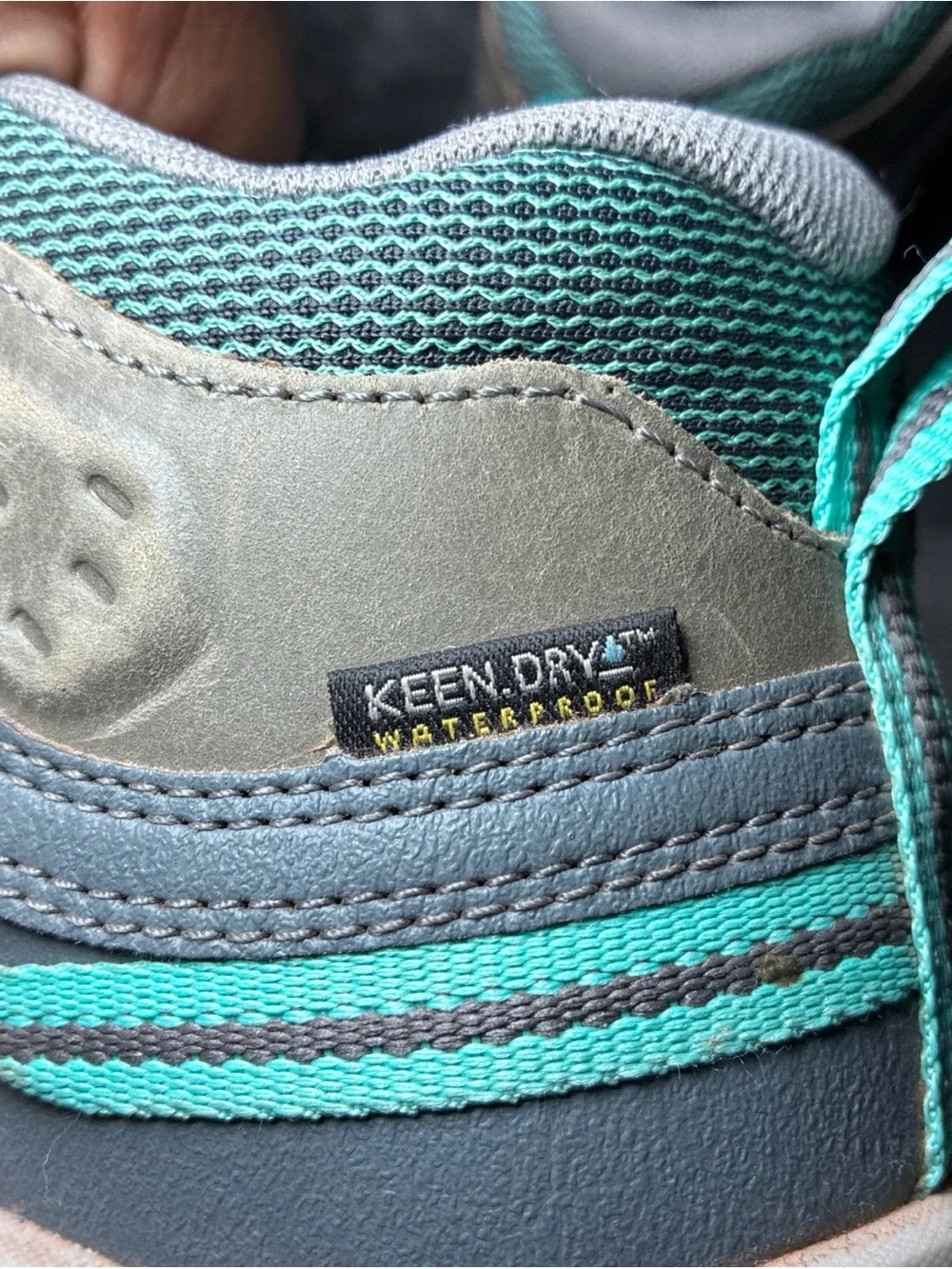 Keen Kids Brown and Teal Trail Hiking Boots